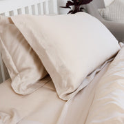 Flat Sheet in Grey (Eucalyptus Silk)-2