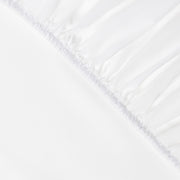 Fitted Sheet in White (Eucalyptus Silk)-0