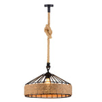 Industrial 2-Core Hemp Rope Pendant Light~1132-5