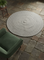 Braided Natural Jute Rug - 94 x 94 cm-1