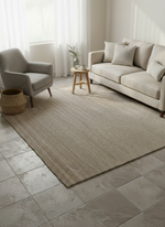 Chunky Natural Jute Rug - 186 x 180 cm-1