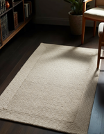 Braided Natural Jute Rug - 131 x 79 cm-1