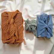 Reusable Gauze Furoshiki Gift Wrap – Hand-Dyed Fabric-2