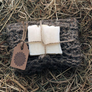 Goat Hair Bath Glove with Shea Butter Soap-1