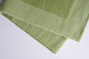 Luxury Table Runner Green - Organic Cotton & Handmade-4