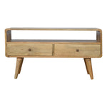 Curved Oak-ish Media Unit for resale