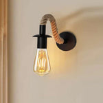 Bedside Wall Lights Vintage Hemp Rope Wall Lamp ~4550-0