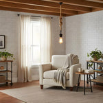Retro Hemp Rope Iron Pendant Hanging set~2456-3