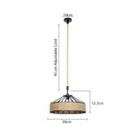 Large 1M Hemp Rope Pendant Light for Café & Bars ~5070-2