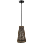 Modern Wicker Rattan Basket Style Ceiling Pendant Light Shade~1961-1