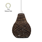 Best Rattan Ceiling Light Easy fit Lampshades~1969-4