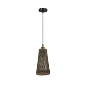 Natural Rattan Style Ceiling Pendant Light Shade E27 Base Handmade Chandeliers Hanging Lights ~3794-1