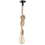 Hemp rope Adjustable E27 ceiling pendant light fitting~5591-0