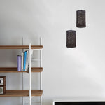 1cm Hole Barrel Cage Design E27 Rattan Style Lamp Light Shade~4219-1