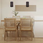 1cm Hole Barrel Cage Design E27 Rattan Style Lamp Light Shade~4219-2