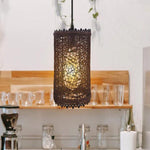 Rattan Pendant Shade Fits Existing Standard Pendant Lounge Bedroom Kitchen~1960-0