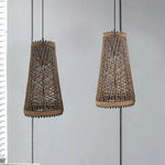Modern Wicker Rattan Basket Style Ceiling Pendant Light Shade~1961-0
