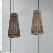 Modern Wicker Rattan Basket Style Ceiling Pendant Light Shade~1961-0