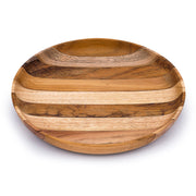 Premium Upcycled End Grain Wooden Serving Plate (2 Patterns)-0