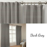 Modern Geometric Triangle Organic Cotton Curtains - Light Filtering & Blackout Options-3