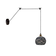 Bamboo Hemp Ceiling Pendant Light Fixture~6440-13