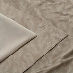 Feather Pattern Cotton Linen Curtains | Pinch & Euro Pleats | Standard & Made to Measure | Blackout or Light Filtering Liner-1