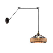 Bamboo Hemp Ceiling Pendant Light Fixture~6440-14