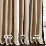 Thick Hemp Burlap Curtains with Blackout/Liner Options | 540gsm GOTS Certified-2