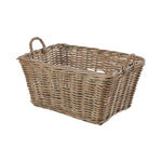 Grey Kubu Rattan Rectangular Storage Basket Large-1