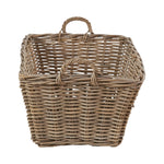 Grey Kubu Rattan Rectangular Storage Basket Large-2
