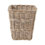 Grey Kubu Rattan Square Waste Paper Bin-0