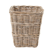 Grey Kubu Rattan Square Waste Paper Bin-0