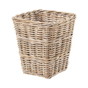 Grey Kubu Rattan Square Waste Paper Bin-1