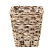 Grey Kubu Rattan Square Waste Paper Bin-2
