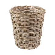 Grey Kubu Rattan Round Waste Paper Bin-0