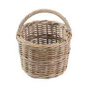 Grey Kubu Rattan Straight Sided Shopping Basket-2
