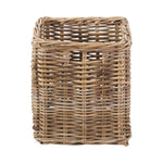 Grey Kubu Rattan Square Storage Basket-0