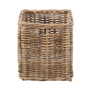 Grey Kubu Rattan Square Storage Basket-0