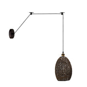 Bamboo Hemp Ceiling Pendant Light Fixture~6440-6