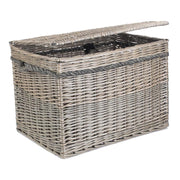 58cm Antique Wash Wicker Storage Basket-0