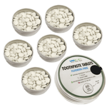 Buy 6, get 2 FREE & FREE DELIVERY - 24 Hour Offer - Toothpaste Tablets - Peppermint, Fluoride-Free-1