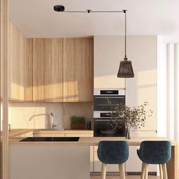 Bamboo Hemp Ceiling Pendant Light Fixture~6440-0