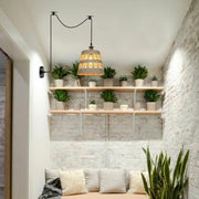 Bamboo Hemp Ceiling Pendant Light Fixture~6440-3