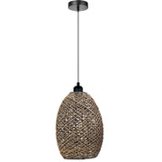 Rattan Wicker Ceiling Pendant Light Shade Hanging Light Antique décor Lampshade~1334-6