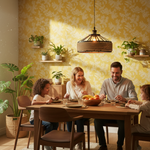 2m Plug in Pendant Light Hemp Rope with Dimmer ~6447-3