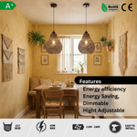 Rattan Ceiling Pendant Lighting ~1964-2