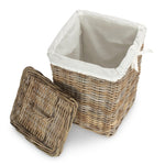 Square Rattan Laundry Basket-1