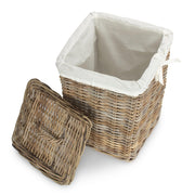 Square Rattan Laundry Basket-1