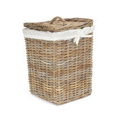 Square Rattan Laundry Basket-2