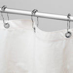 Sage Green Linen Shower Curtain | Eco-Friendly & Mold-Resistant | UK Made-3